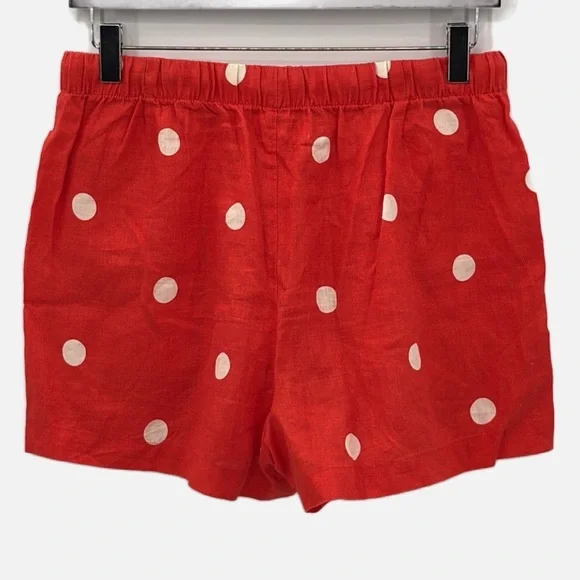 Short En Lin à Pois (Polka Dot) - Taille Medium (M) - Noir - Marque Forever 21 - Occasion Très Bon état